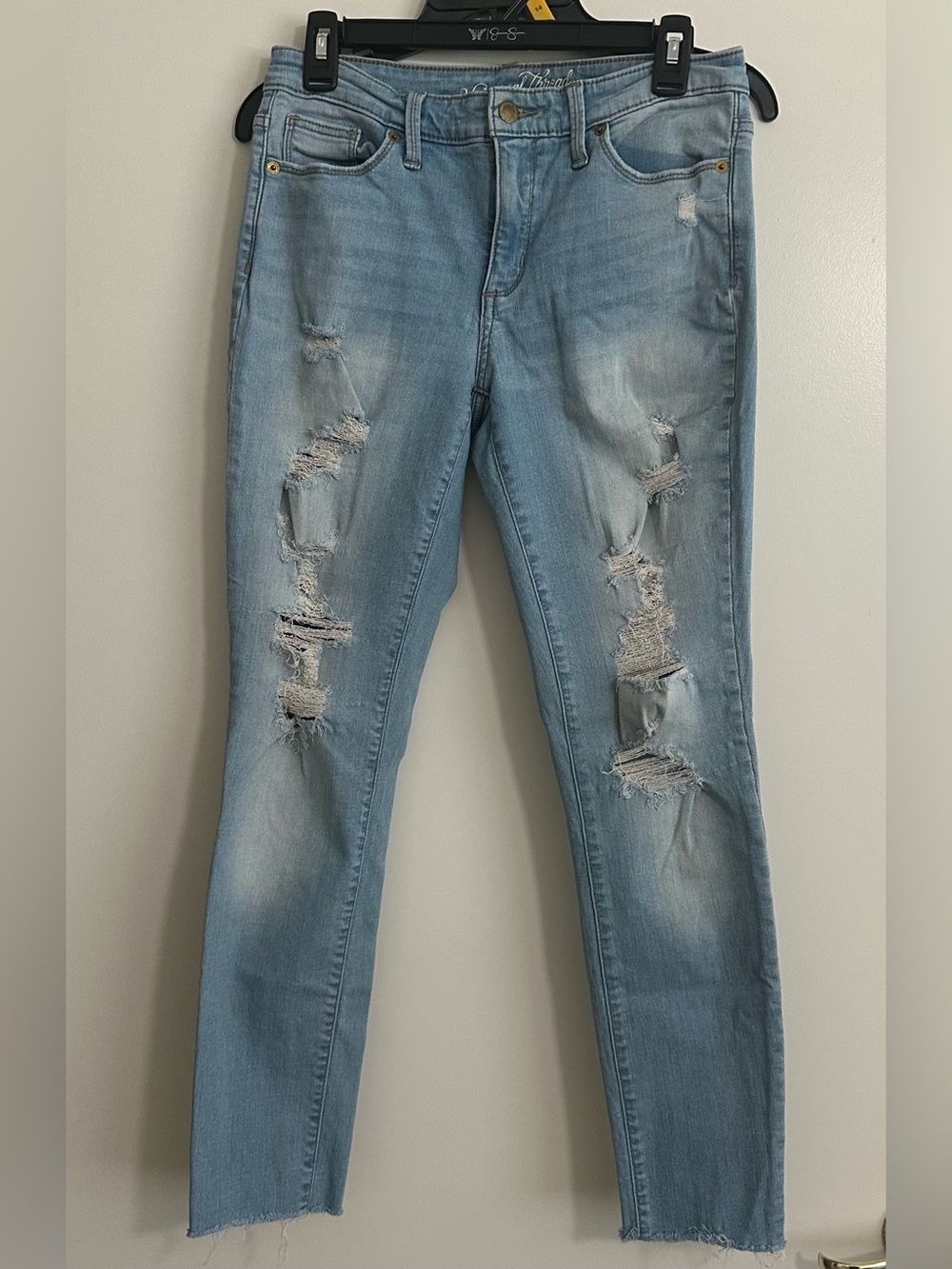 Universal Thread Light Blue Distressed Skinny Jeans